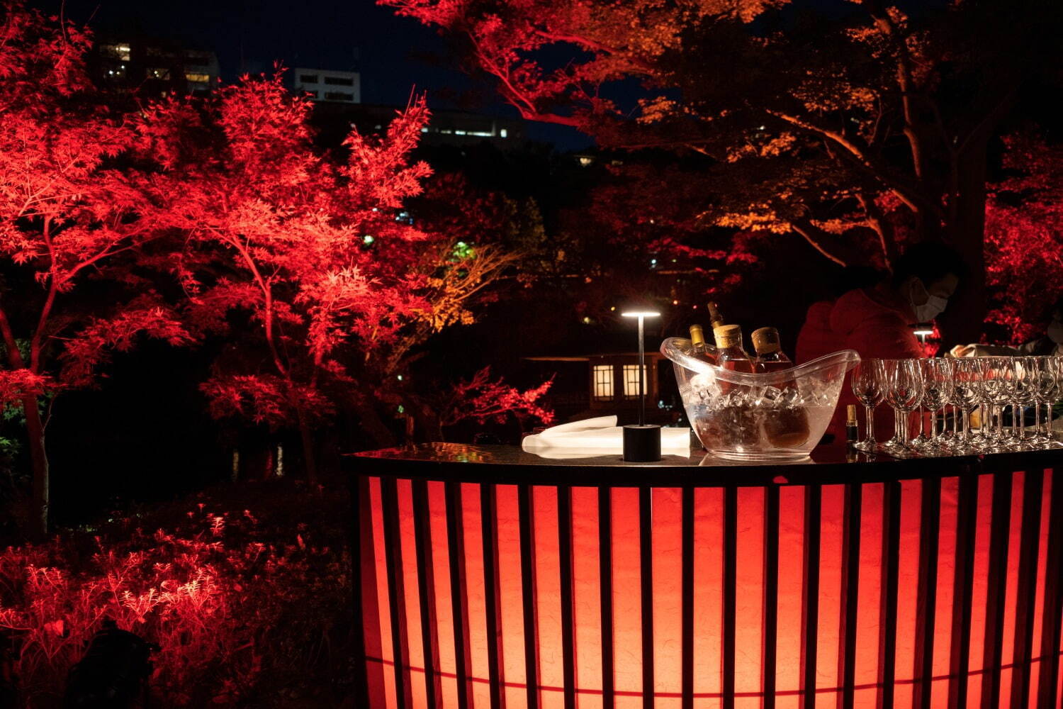 八芳園の秋イベント「トウキョウレッドガーデン」歴史ある日本庭園が赤一色に染まるライトアップ｜写真6