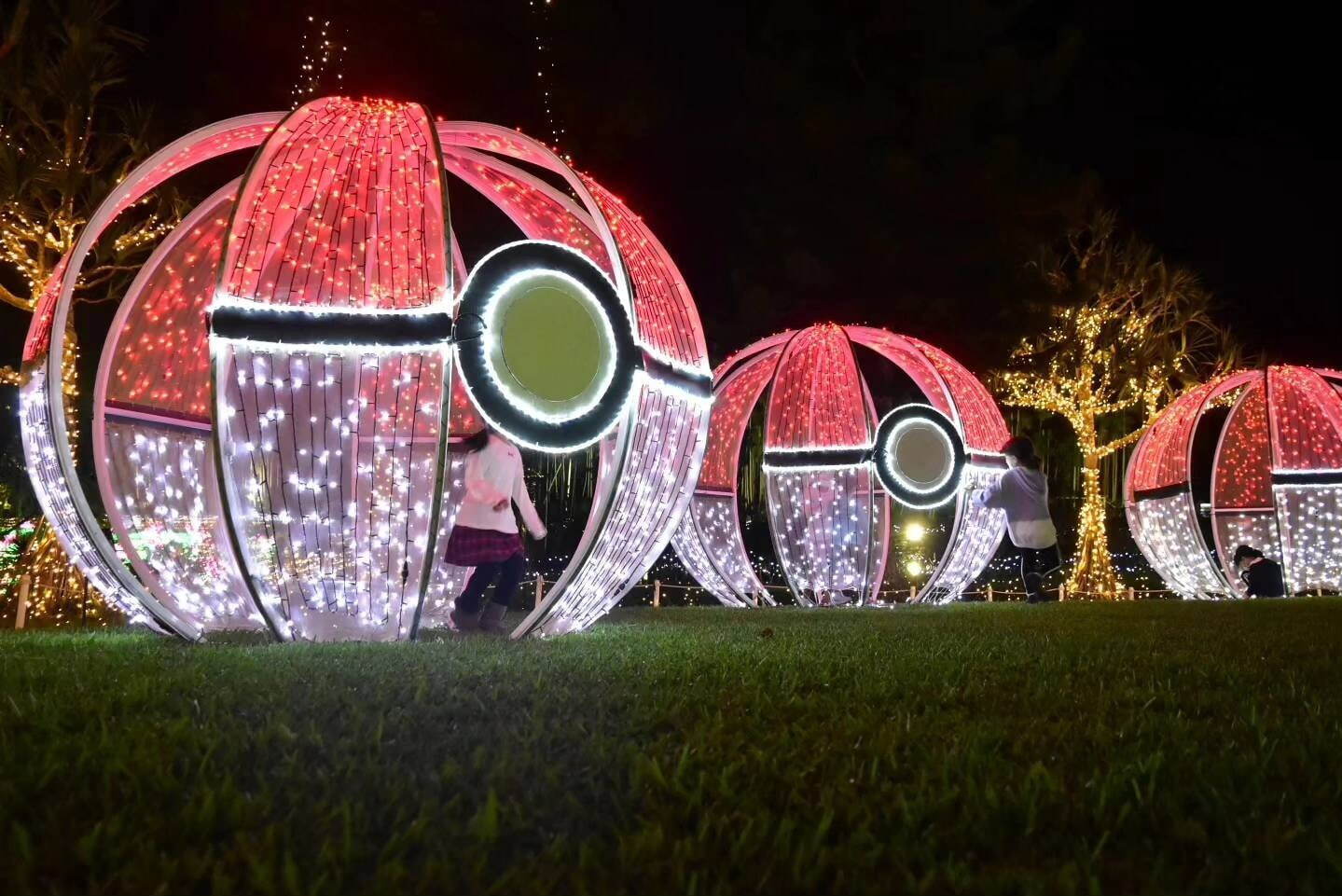 沖縄「美らヤシパークオキナワ・東南植物楽園」のイルミネーション、約400万球が沖縄らしい演出で点灯｜写真6