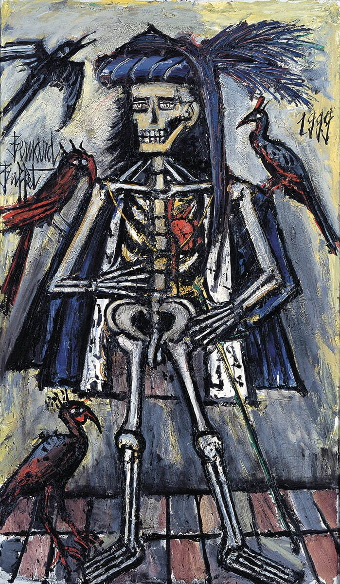 ベルナール・ビュフェ 《死16》 油彩 1999年