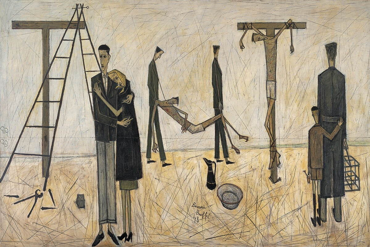 ベルナール・ビュフェ 《キリストの十字架からの降下》 油彩 1948年