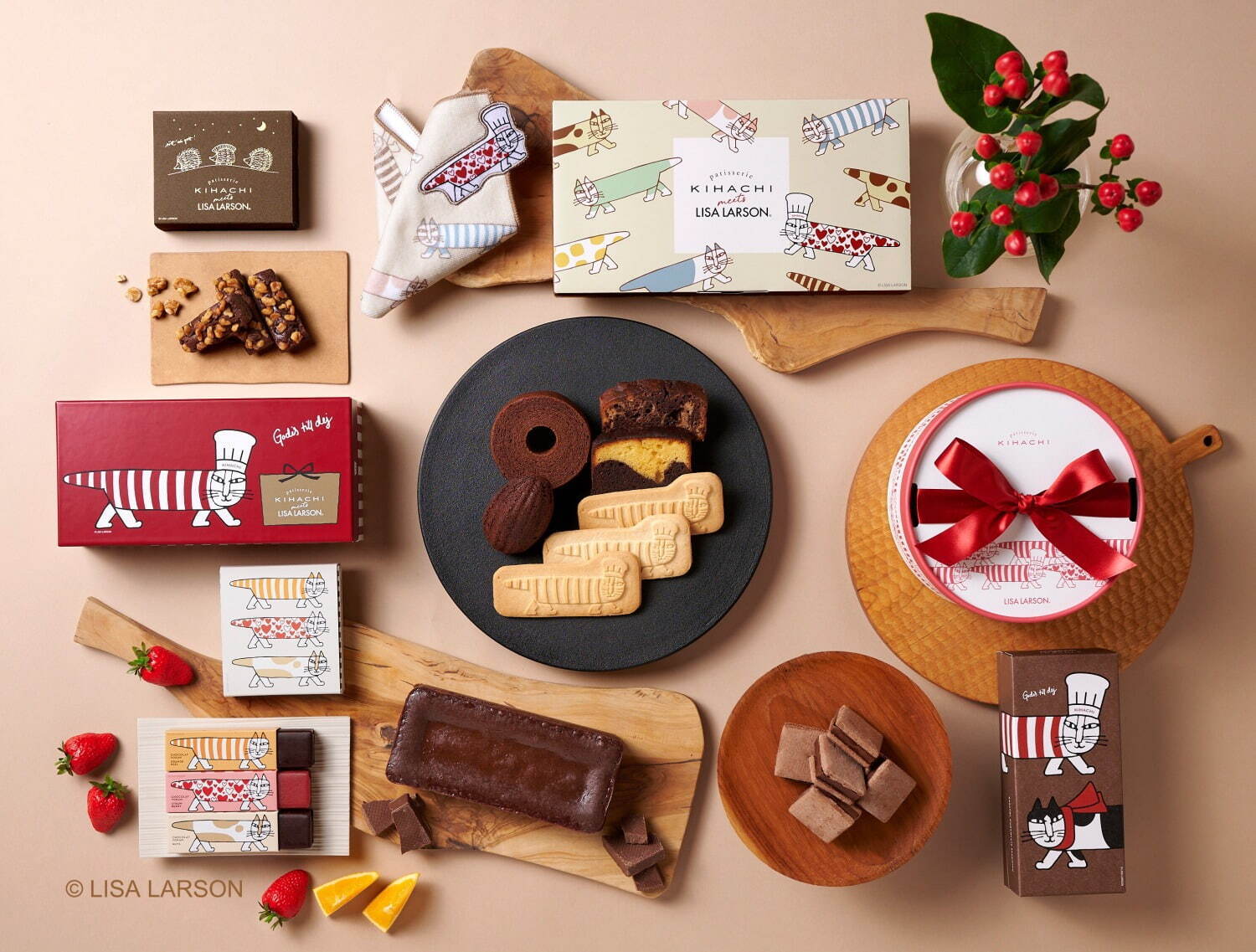 キハチ×リサ・ラーソンのコラボスイーツ、白生あん＆チョコの
