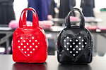 希 コムデギャルソン ガール GIRL ハンドバッグ ドット ハート 赤 レッド 美品】 COMME des GARCONS GIRL / コムデギャルソンガール