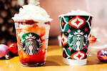 スターバックス(Starbucks Coffee) ストロベリー メリークリーム フラペチーノ｜写真4