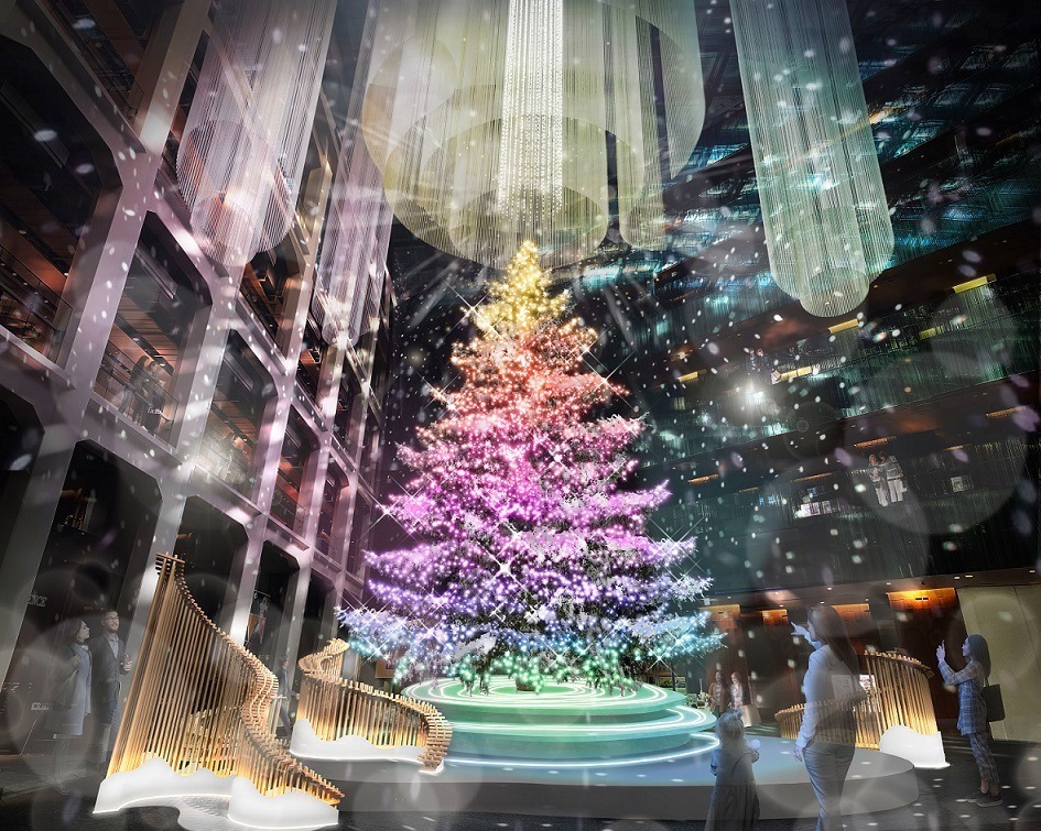 丸の内KITTEの2023クリスマス - 巨大なモミの木のツリー、色鮮やかに輝くライティングショーも｜写真2