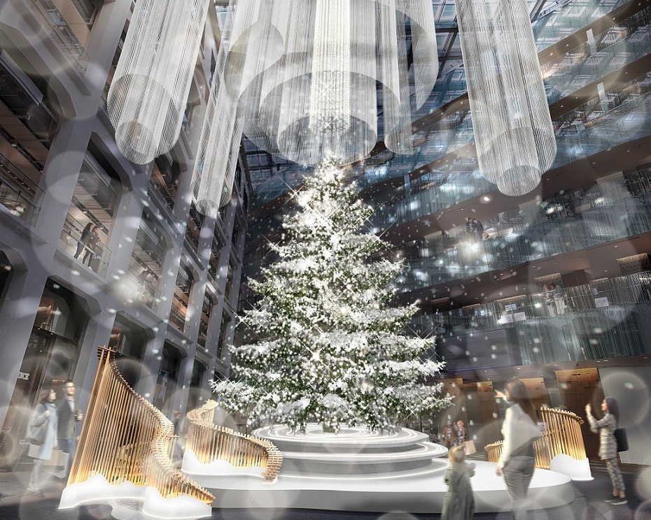 丸の内KITTEの2023クリスマス - 巨大なモミの木のツリー、色鮮やかに輝くライティングショーも｜写真1