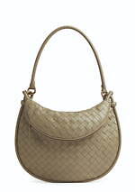 【BOTTEGA VENETA】スモール ジェメッリ 半月 ポーチハンドル付 BOTTEGA VENETA スモール ジェメッリ ショルダーバッグ (BOTTEGA