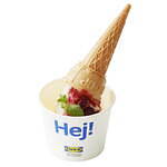 イケア初のクリスマススイーツ、1口サイズのパンケーキ＆ツリーを描いた“丸ごとロールケーキ”パフェ｜写真6