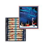 ヨックモックのクリスマス限定缶クッキー＆シガール、賑やかなパーティーやサンタを描いて｜写真5