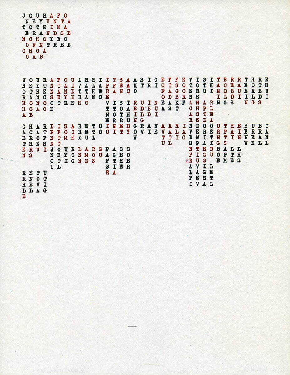 カール・アンドレ 「ユカタン」より 1972/1975年 作家蔵
© 2023 Carl Andre / Artists Rights Society (ARS), New York. Courtesy Paula Cooper Gallery, New York.
