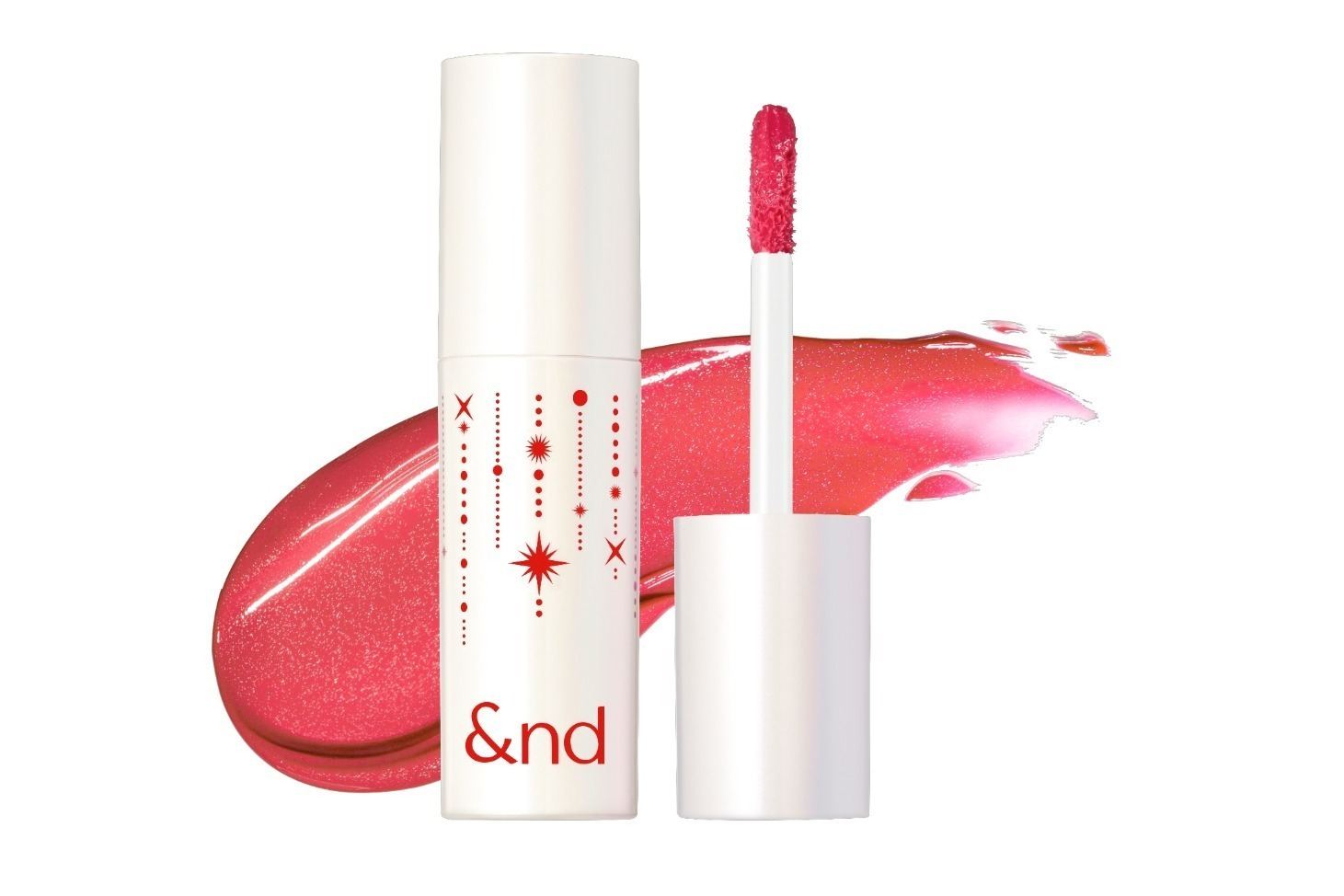 コーラル｜ロムアンド＆ローソンの共同開発コスメ「アンド バイ ロムアンド」23年冬限定“ラメ感”リップティント