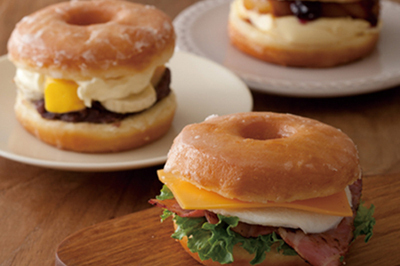 「ドーナツサンドイッチ」