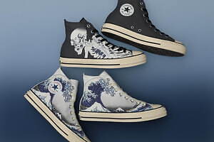 バナケン　点描画　絵　ポスター　スニーカー　コンバース　ハイカット　オールスター バナケン点描画絵ポスタースニーカーコンバースハイカット