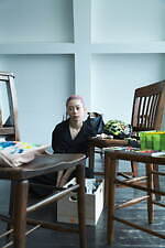 ディスコード ヨウジヤマモト×SUMIRE、カラフルなアートの一点物バッグや革小物が渋谷パルコに｜写真13