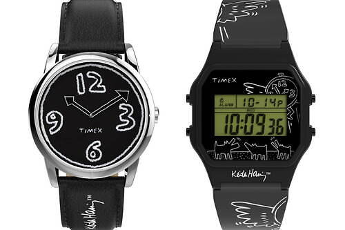 タイメックス×キース・ヘリングのコラボ腕時計、時計全体にアートを落とし込んだ3モデル