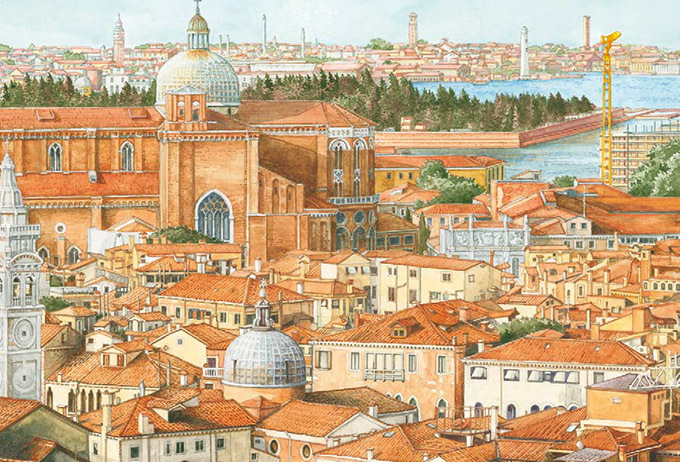 ルイ・ヴィトンの「トラベルブック」 - 谷口ジローの描くヴェネツィア 