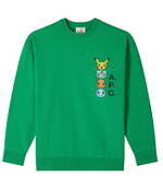 A.P.C. × ポケモン - ピカチュウ＆初代御三家のスウェットやTシャツ、ハーフムーンバッグなど｜写真4