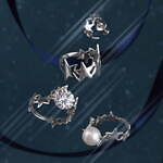 イー・エム“夜空”モチーフのクリスマスジュエリー、星が煌めくネックレス＆スタッズが揺れるリング｜写真12