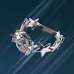 イー・エム“夜空”モチーフのクリスマスジュエリー、星が煌めくネックレス＆スタッズが揺れるリング｜写真7