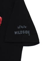 ワイルドサイド ヨウジヤマモト新作Tシャツ、真っ赤なバラ＆猫を抱く女を鮮明にプリント｜写真7