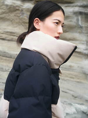 フレイ アイディー×フォックスファイヤー、コクーンシルエットの防風ダウンジャケット｜写真2