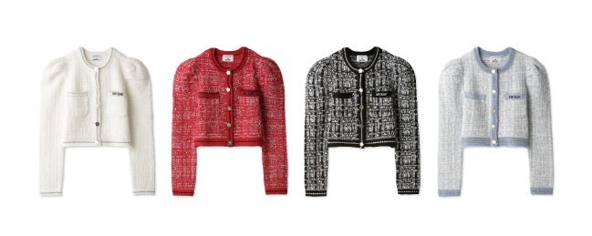 リリー ブラウン×マリークヮント第4弾、ラメ入りツイードニット リリー ブラウン×マリークヮント第4弾、ラメ入りツイードニット