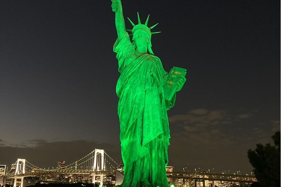 機動戦士ガンダム｜「イルミネーションアイランドお台場2023」レインボーカラーに煌めく自由の女神像など15施設が参加