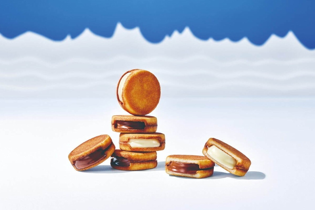 北海道発“冬限定”スイーツ「スノー」新作クリスピーミルクチョコ、カリッと食感のスノーサンドも