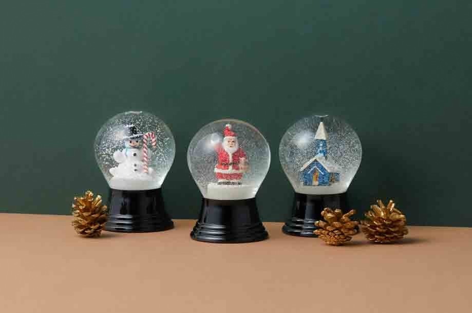 クリスマス キャンディサンタ スノードーム （サンタさんのま
