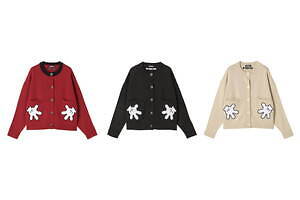 マリークヮント×ディズニー新作、ミッキーマウスの手袋カーディガン＆リボンが揺れるピアスなど｜写真1