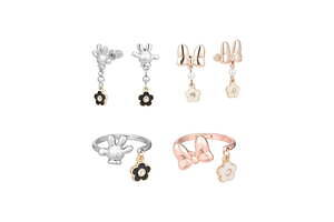 マリークヮント×ディズニー新作、ミッキーマウスの手袋カーディガン＆リボンが揺れるピアスなど｜写真11