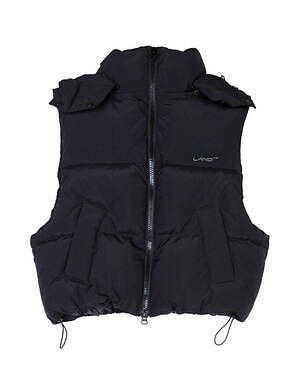 送料660円～未使用○MUスポーツ フード付き ダウンベスト