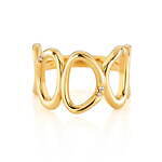 4℃“水”モチーフの新作ジュエリー、煌めくイエローゴールド×ダイヤモンドのネックレスやピアスなど｜写真8