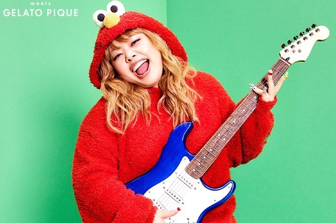 ジェラート ピケ「セサミストリート」コラボルームウェア、"エルモなりきり”ふわふわワンピースなど