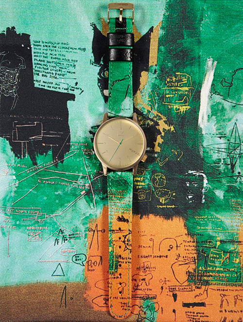 バスキアのアートが時計のベルトに - アーティーなウォッチがコモノから登場 | 写真