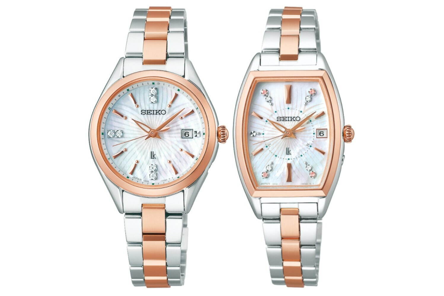 セイコールキア＆セイコーコレクション“桜咲く”限定腕時計、淡いピンク
