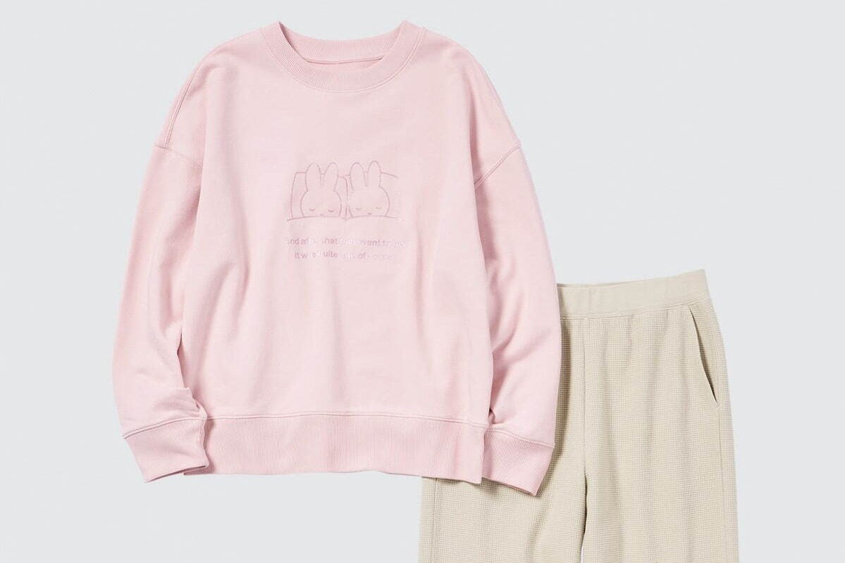 ユニクロ×ミッフィー「ウルトラストレッチ」新作ルームウェア、“眠るミッフィー”など煌めくプリントで