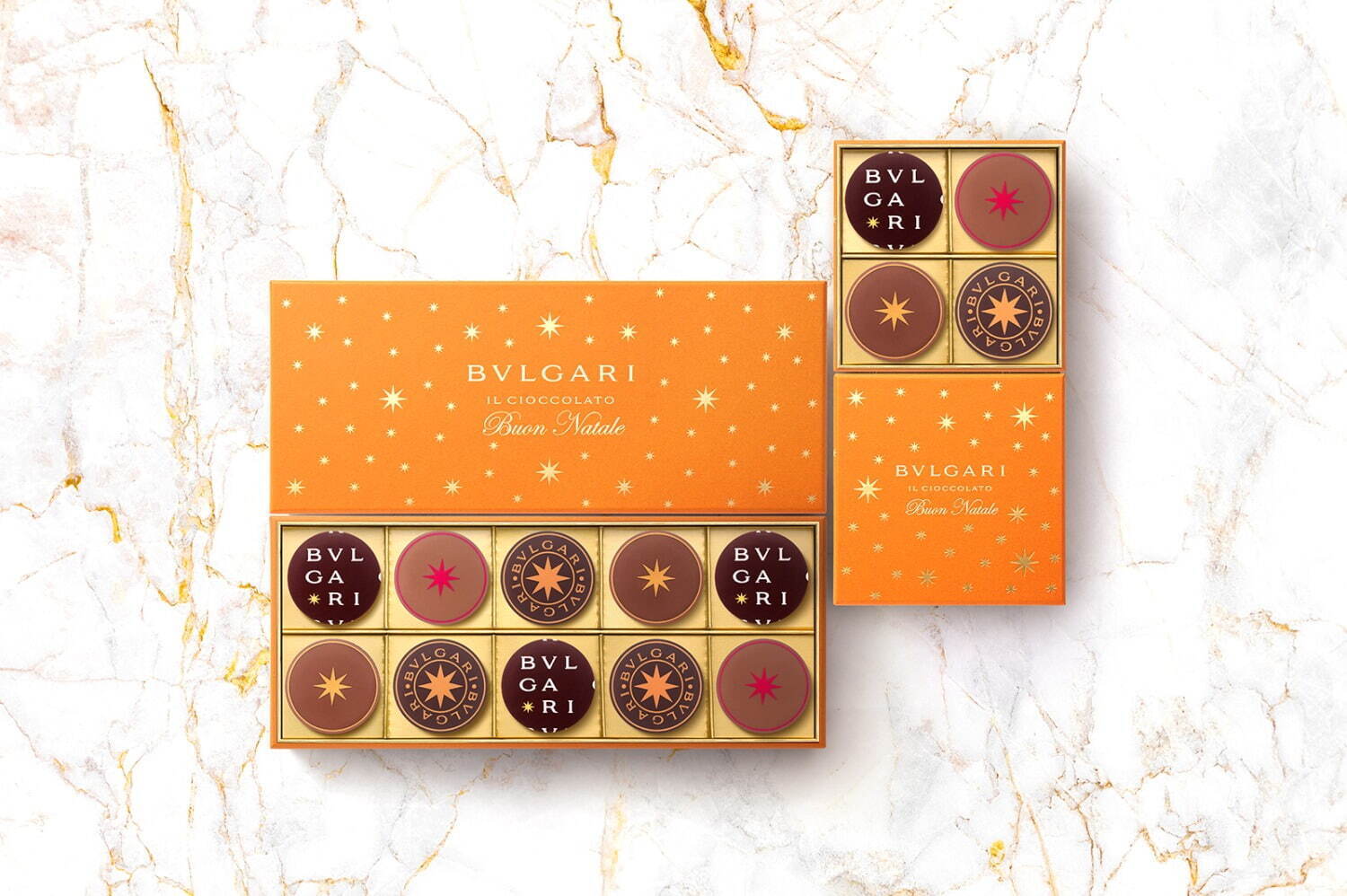 ブルガリ イル・チョコラートのクリスマス限定ボックス、アーモンド＆無花果やピスタチオチェリーなど｜写真2