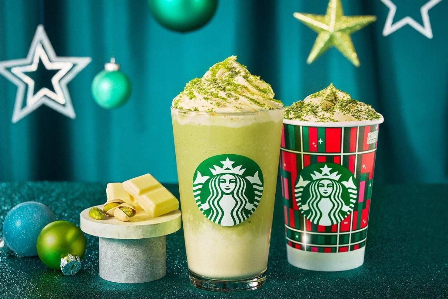 スターバックス新作「メルティホワイト ピスタチオ フラペチーノ」ピスタチオ香るクリーミーな味わい