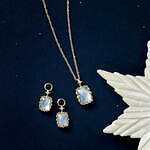 テイクアップのウィンタージュエリー、“冬の光”着想の天然石ピアス＆星座のダイヤモンド輝くネックレス｜写真17