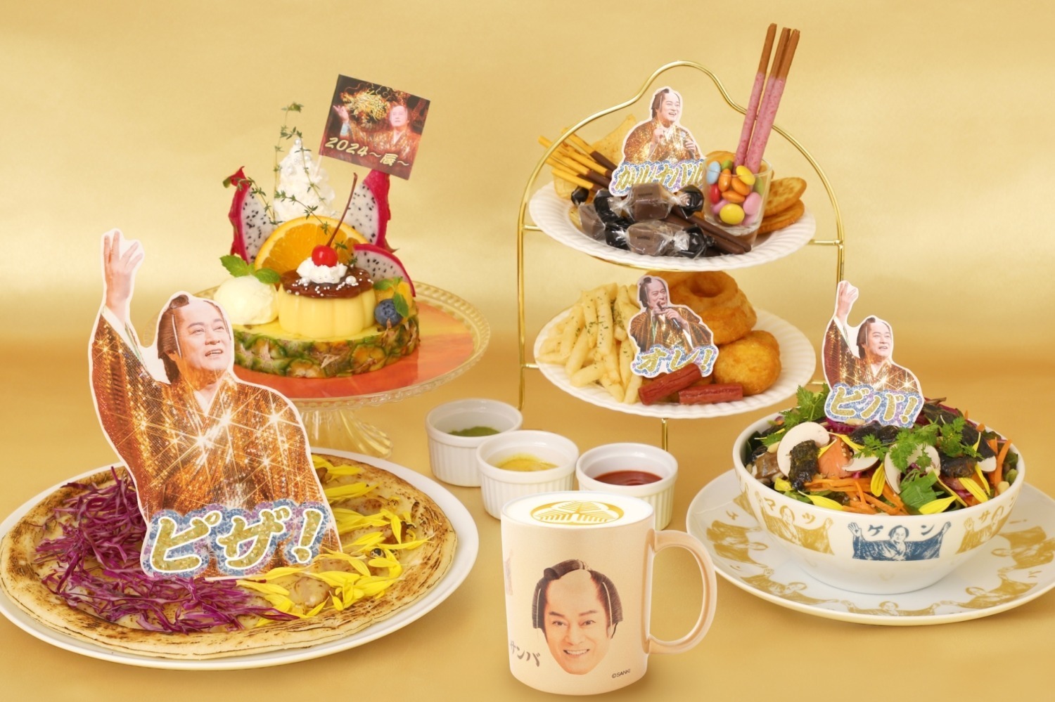 キャラクターカフェ｜「マツケンサンバⅡ」コラボカフェ、渋谷で再び - “マラカスライト”付マツケンタワーなど新メニュー