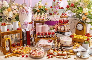 コンラッド東京のいちごスイーツビュッフェ、苺たっぷりムースケーキ&“マルチーズ”苺タルトなど｜写真1