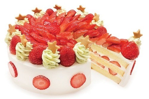 カフェコムサの23年クリスマスケーキ、“ツリー型”ピスタチオクリームのショート＆苺モンブラン