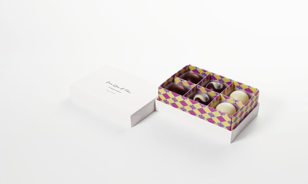 「ボンボンシックス(Bonbon 6)」(ダーク2、コーヒー2、ユズ＆パッションフルーツ2) 3,370円