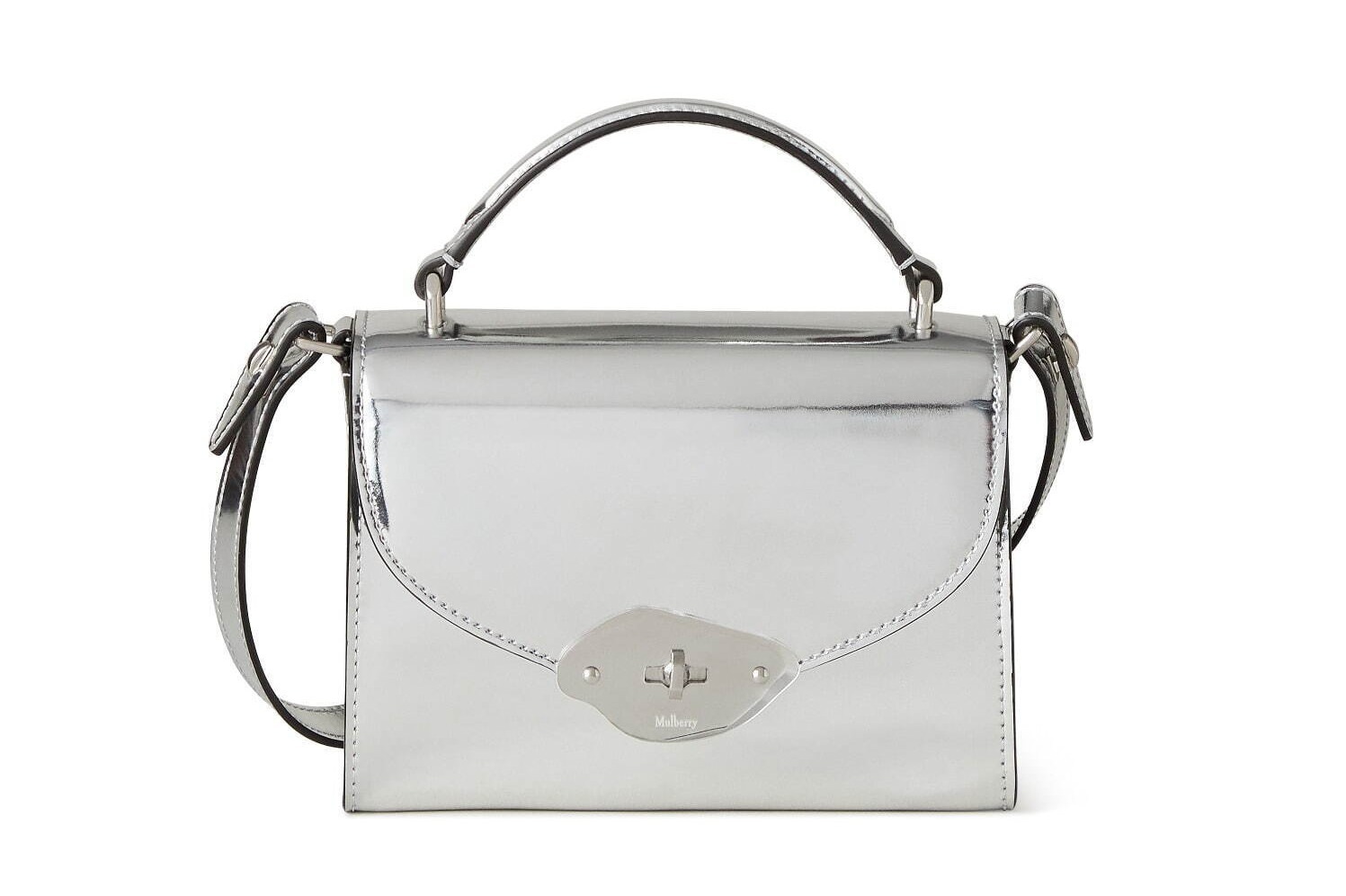 マルベリー　クロコ型押し　ハンドバッグ WANDLER_FALL24_HORTENSIA_BAG_M