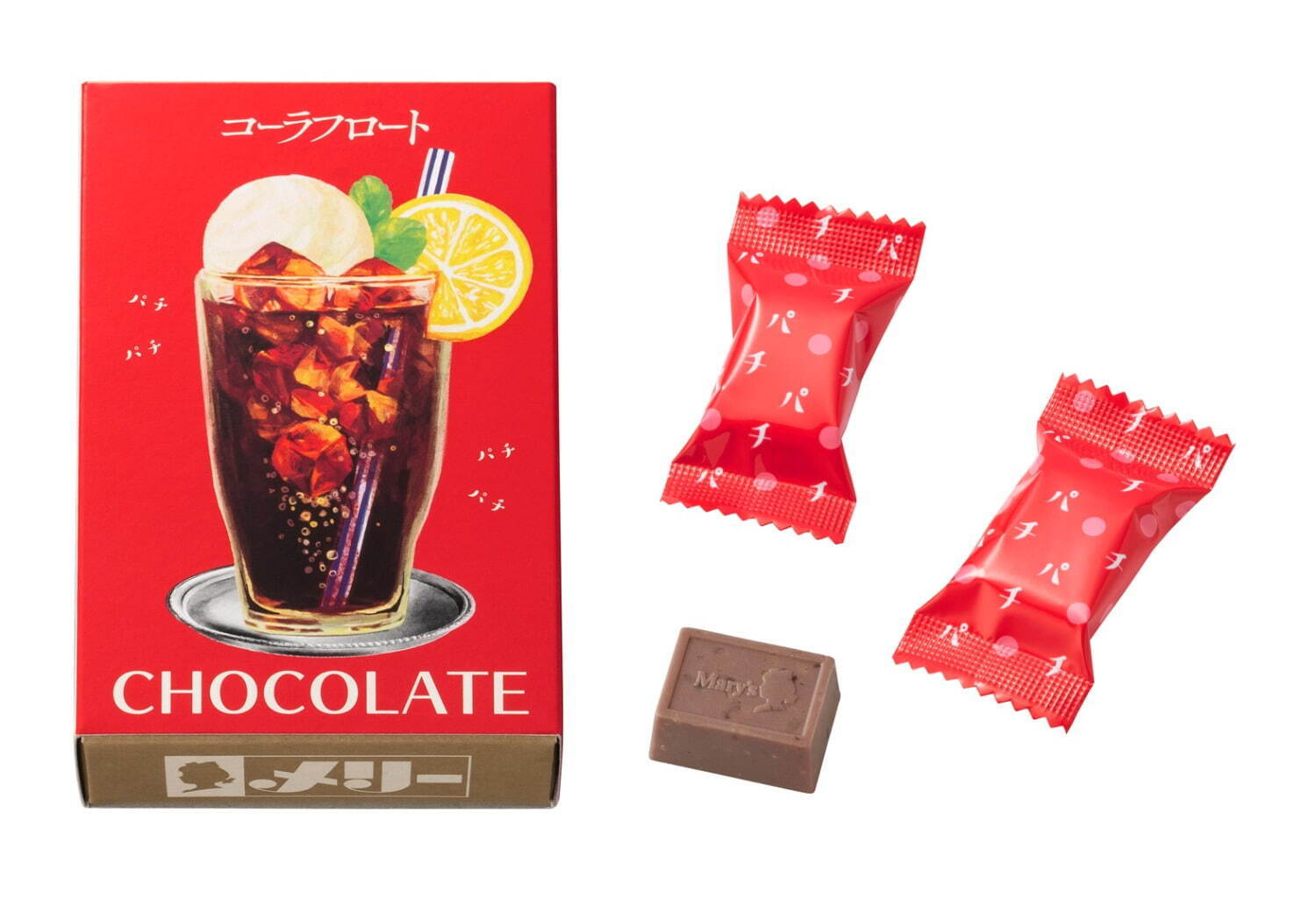 メリーチョコレート“レトロ喫茶”デザインのチョコ缶、はじけるクリームソーダ味など｜写真5