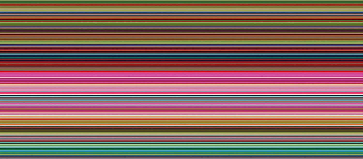 ゲルハルト・リヒター 《ストリップ(926-3)》 2012年
デジタルプリント、アルディボンド、アクリル(ディアセック)　110.0×250.0cm　ポーラ美術館蔵
© Gerhard Richter 2023 (05092023)