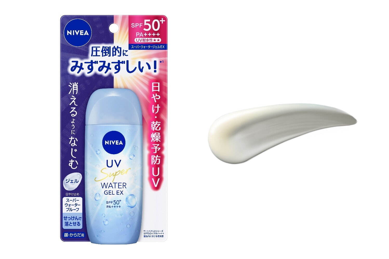 ニベア“まるで素肌！”消えるように馴染む最強UV日やけ止め、みずみずしいジェル＆エッセンスの2種｜写真2