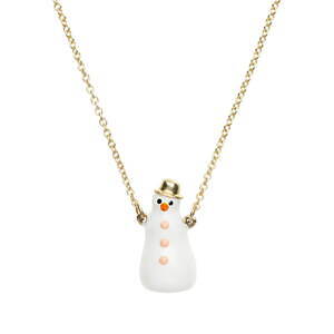 アリータのクリスマスジュエリー、“雪だるま&ジンジャーマン”モチーフのネックレスなど|写真1