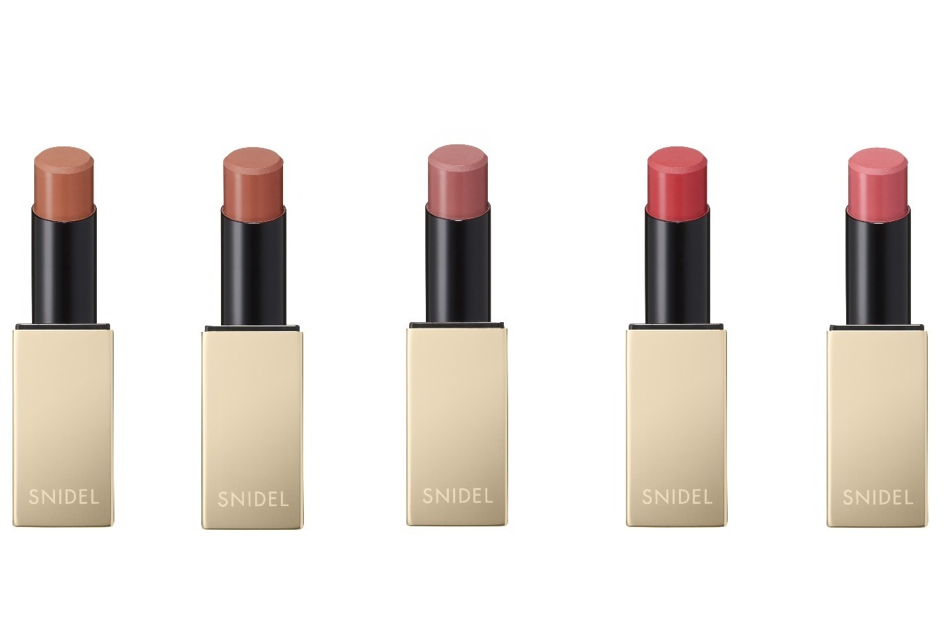 スナイデル ビューティのアイコンリップが24年春に進化、“透明感あふれる”鮮やかにツヤめく全5色