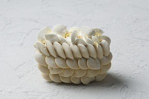 京都発のパティスリー「ラウ」初のクリスマスケーキ、“まるで松ぼっくり”な純白フロマージュムース